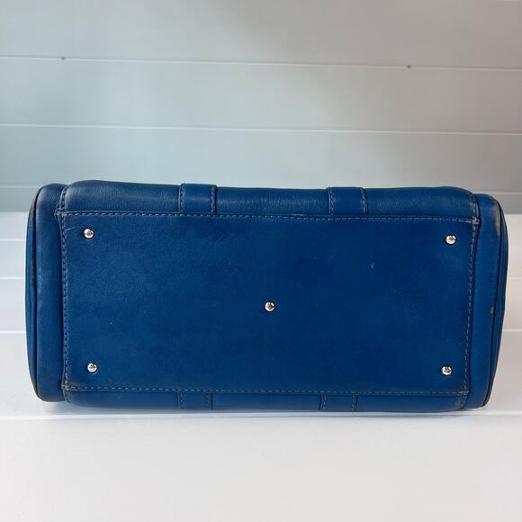 Cole Haan Vintage Cerulean Blue Handbag Purse & Ocean Alexa Wallet - Picture 7 of 16